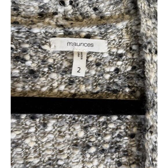 Maurices Women's PLUS 2 Open Front Long Sleeve Cardigan Sweater - Picture 5 of 6